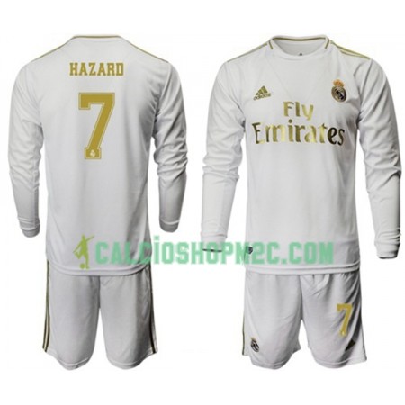 Real Madrid Hazard 7 Bambino Maglia Prima 2019/2020 Manica Lunga (+ Pantaloncini)
